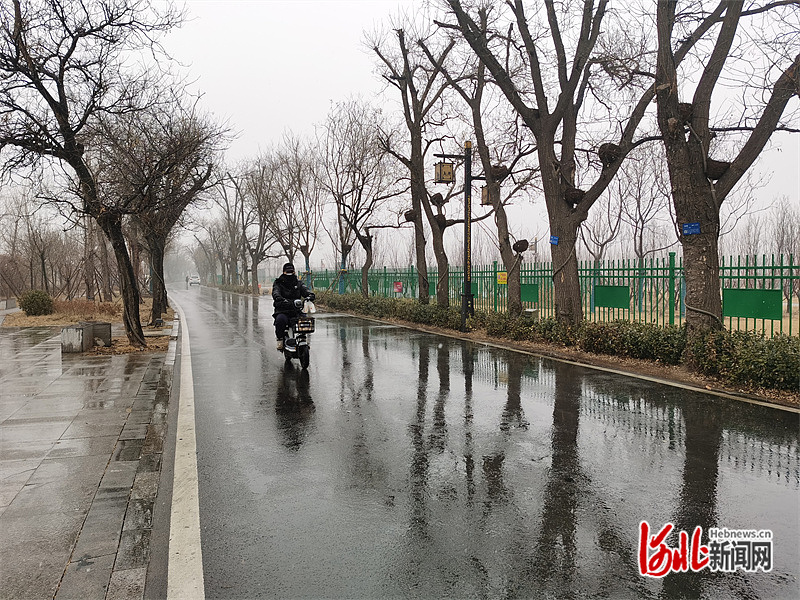 雨夹雪实图图片