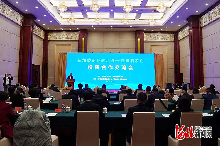 新加坡企业河北行－走进石家庄投资合作交流会举行