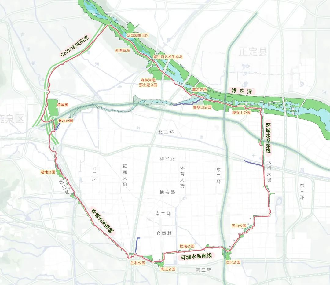 枣庄环城绿道路线图图片