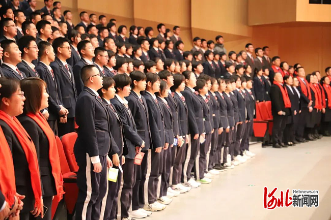 石家庄瀚林学校举行2024年中考百日誓师大会