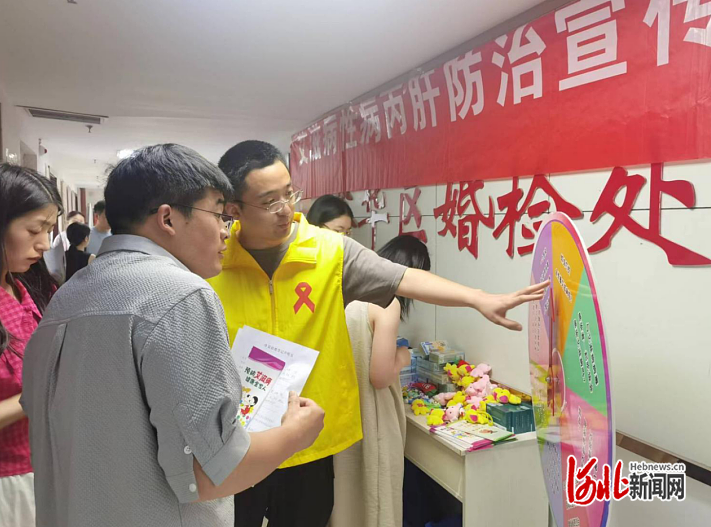 石家庄市裕华区疾控中心开展艾滋病性病丙肝防治宣传活动