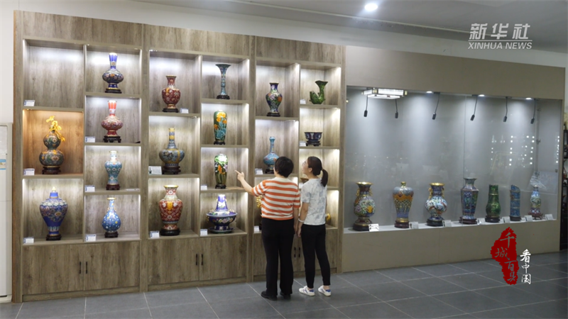河北大厂：景泰蓝技艺创造“新经济”(图3)