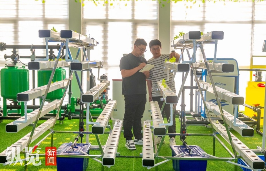 近日，在秦皇岛小马物联网科技有限公司展厅，工作人员在商讨如何进行产品优化。  河北日报记者 赵杰摄.jpg