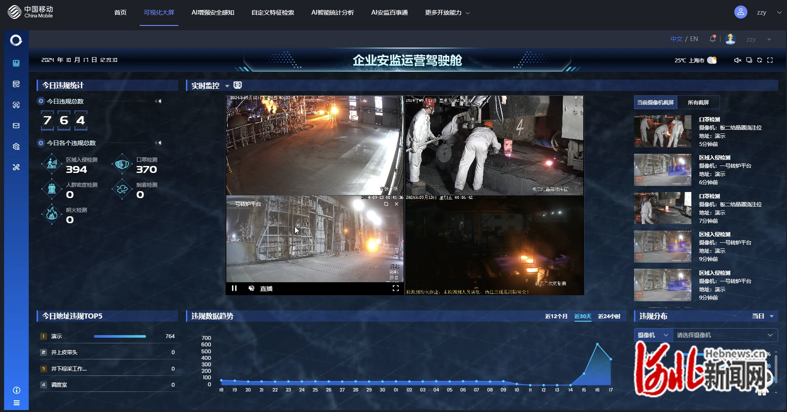钢铁安监迈入AI时代 中国移动安监大模型赋能钢铁智造(图1)